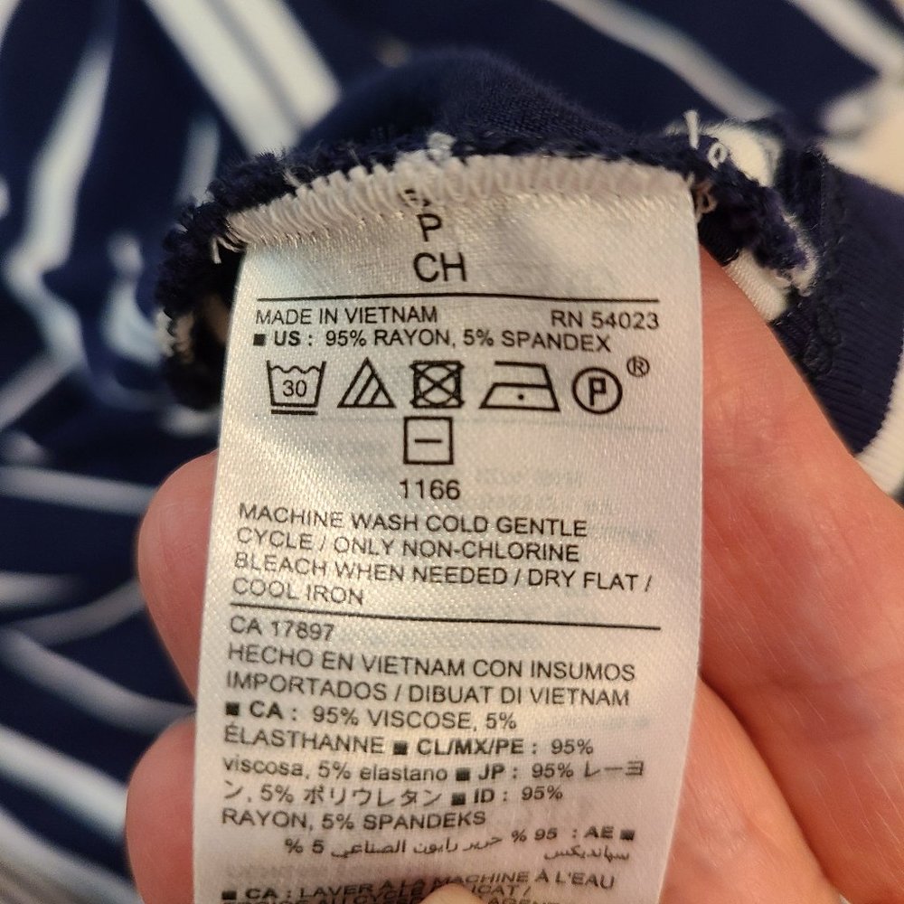 Old Navy blue & white stripe maxi dress size S - Picture 6 of 6